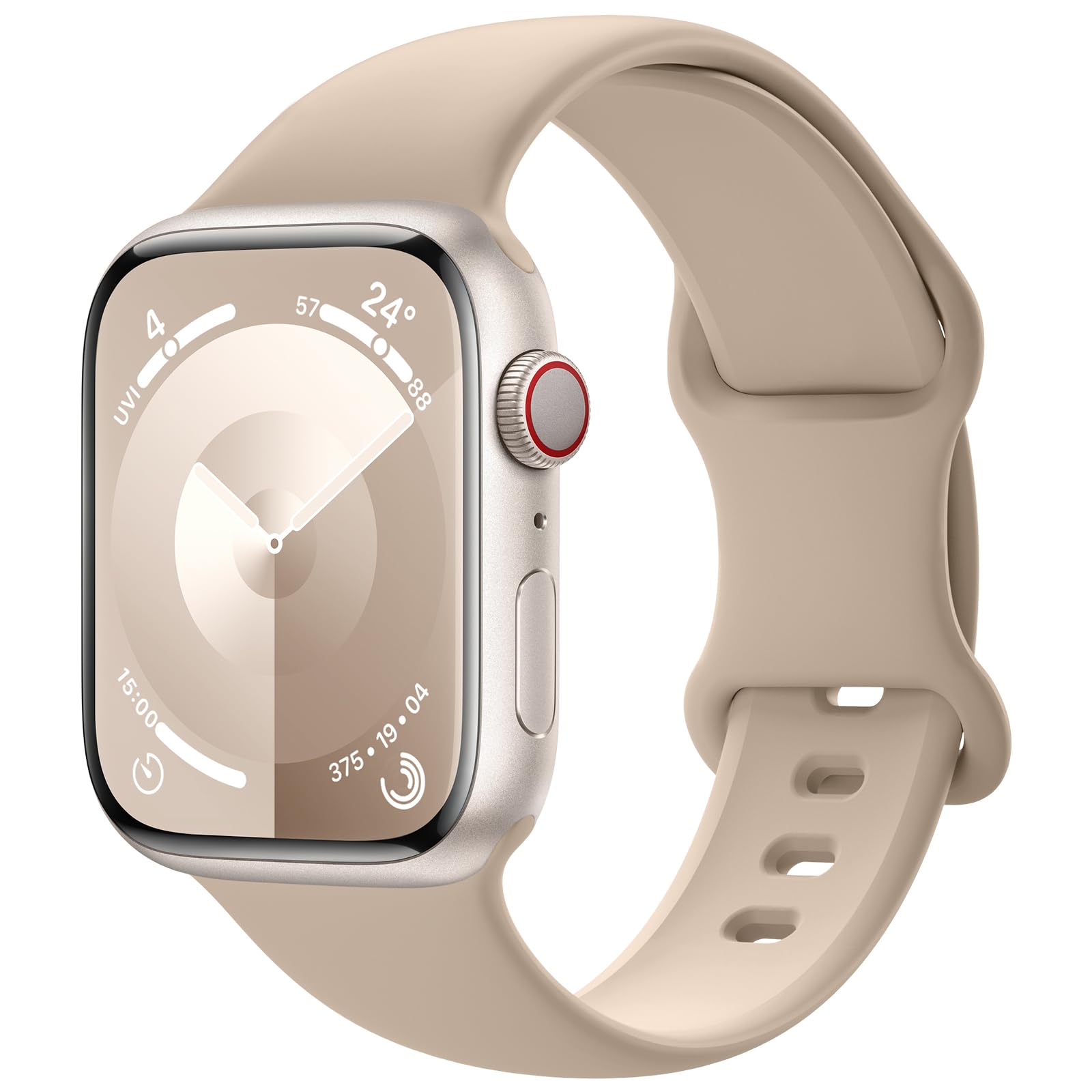 Yoohoo Sport Straps for Apple Watch 38mm 40mm 41mm 42mm 44mm 45mm 49mm - Soft Silicone Replacement Band Compatible with Series 10/9/8/7/6/5/4/3/2/1/SE - Perfect for Running, Gym Workouts & Daily Wear (Men & Women)