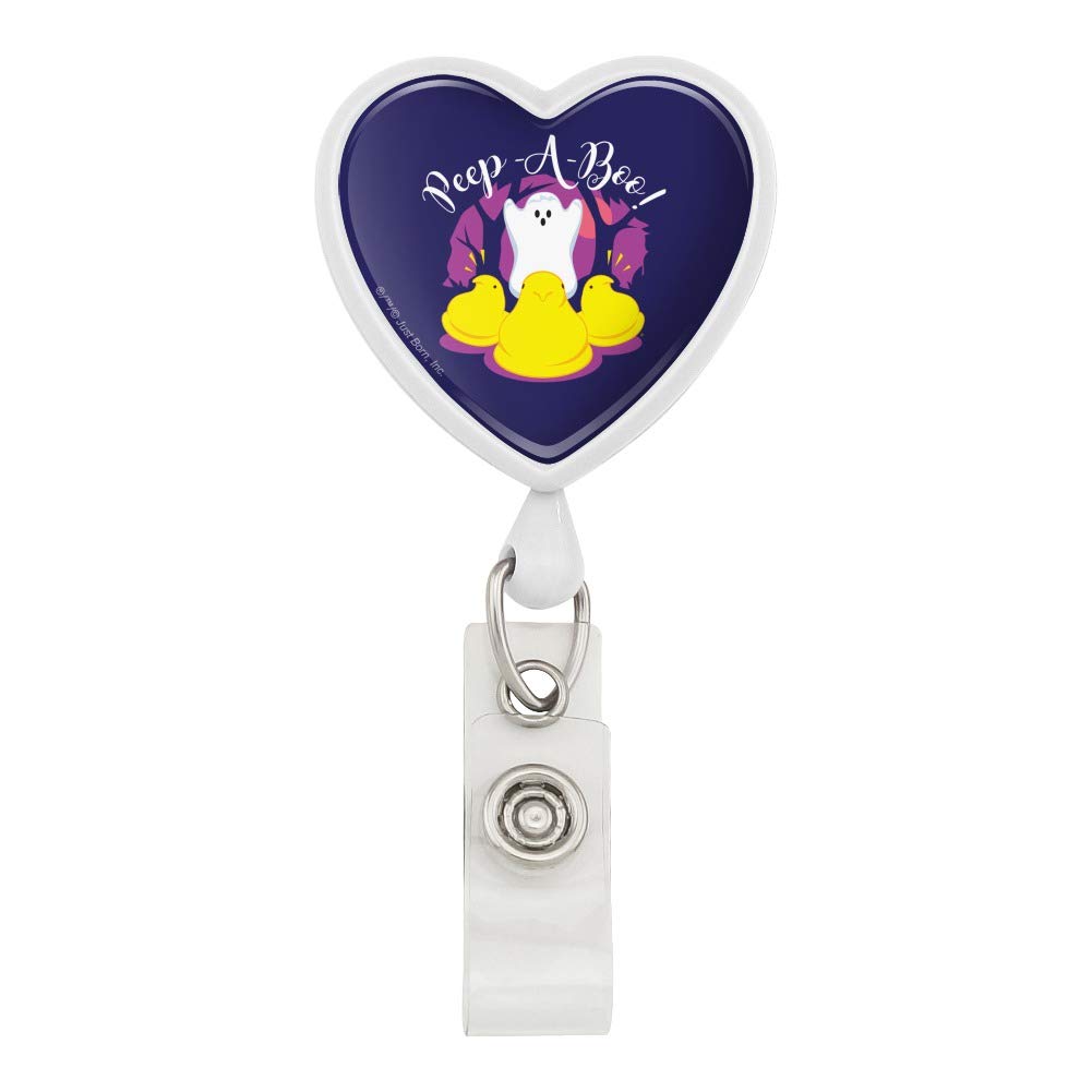 Peek-A-Boo Ghost Halloween Lanyard with Retractable Reel - Cute ID Badge Holder for Work, School & Events - Perfect for Halloween Costumes, Office Security & Convention Access