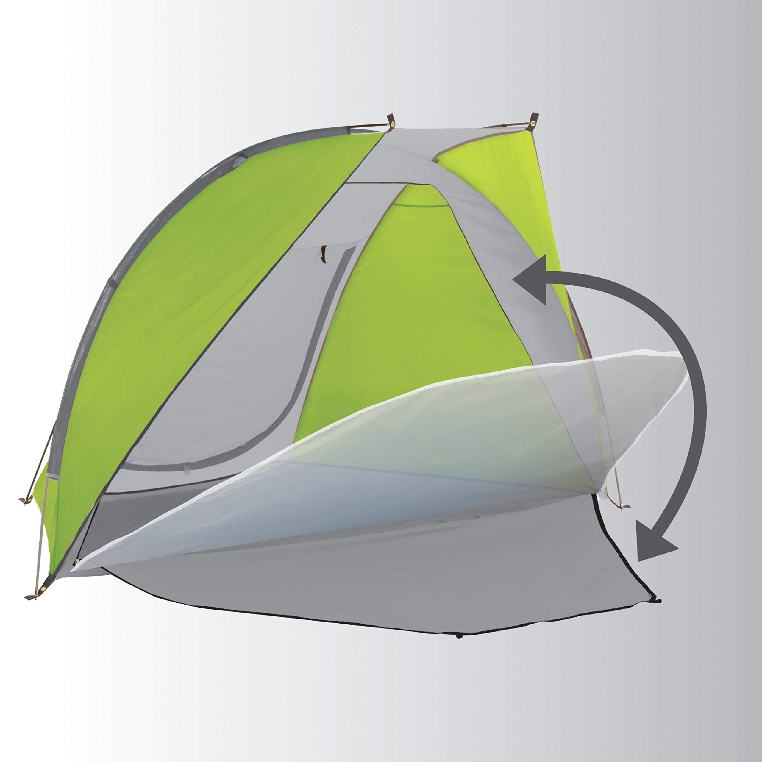 Coleman Beach Shade Canopy Tent - Lightweight Portable Sun Shelter with UPF 50+ Protection | Easy 5-Minute Setup | Includes Sand Bags & Stakes for Wind Resistance | Perfect for Beach Trips, Park Outings, Backyard Relaxation & Family Picnics