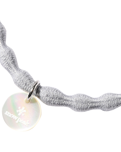 AC 23SW401 Logo Charm Hair Tie - Stylish Hair Accessories for Women & Girls - Perfect for School, Work, Parties & Everyday Use
