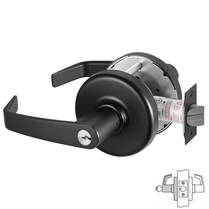 Corbin Russwin CLX3355 NZD Cylindrical Lock - Classroom Function Security Lock with Multiple Core Options for Schools, Offices & Commercial Buildings