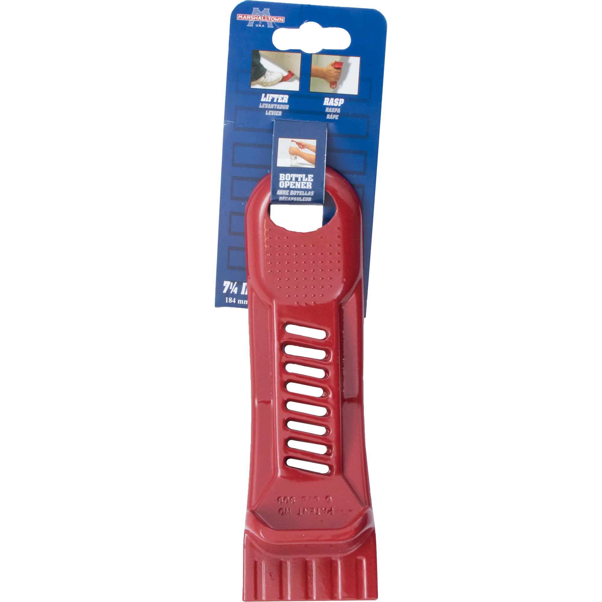 **Marshalltown Drywall Panel Lifter & Rasp Tool Set - Lightweight, Non-Clogging Design with Built-In Bottle Opener - Perfect for Hanging Drywall, Door Installation & DIY Projects**