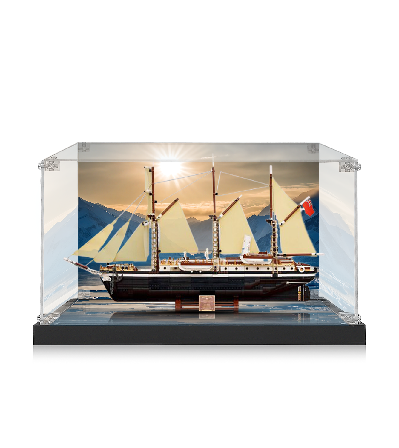 LEGO Icons The Endurance 10335 Display Case - Premium Acrylic Showcase for Ship Model Collection & Home Decor
