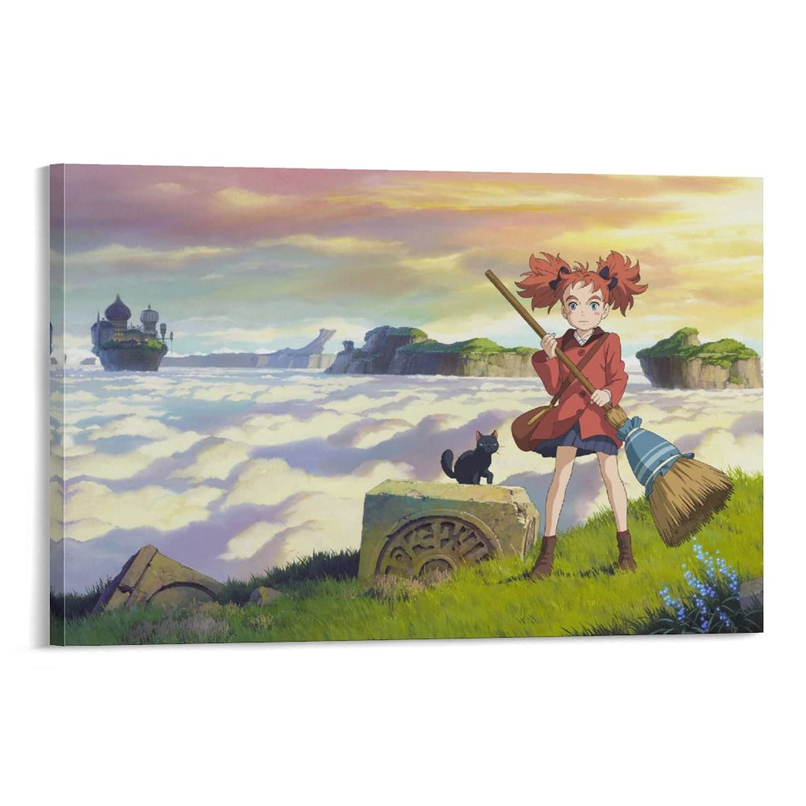 Anime Posters - Mary and The Witch's Flower Fantasy Wall Art Prints for Kids Room Decor | Nursery, Bedroom & Playroom Wall Decorations