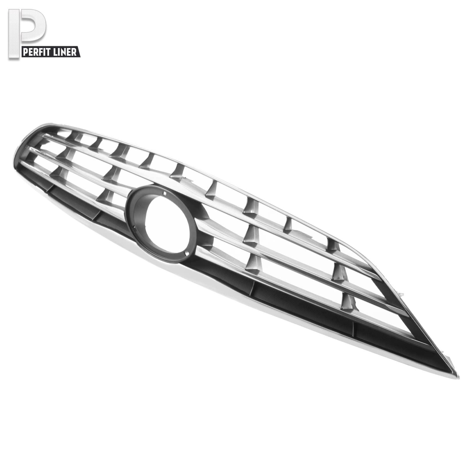 Perfit Liner Front Upper Chrome Gray Grille Grill Compatible With 2005-2006 TOYOTA Camry Fits LE XLE USA Type TO1200267 5310106050 - Perfect Replacement for Damaged Grilles, Enhances Vehicle Appearance