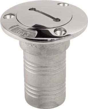 Nautos 351322 Stainless Steel Water Hose Deck Fill - Marine Boat RV Camper Water Tank Filling System - Durable Corrosion-Resistant Deck Fitting for Boating & Outdoor Use