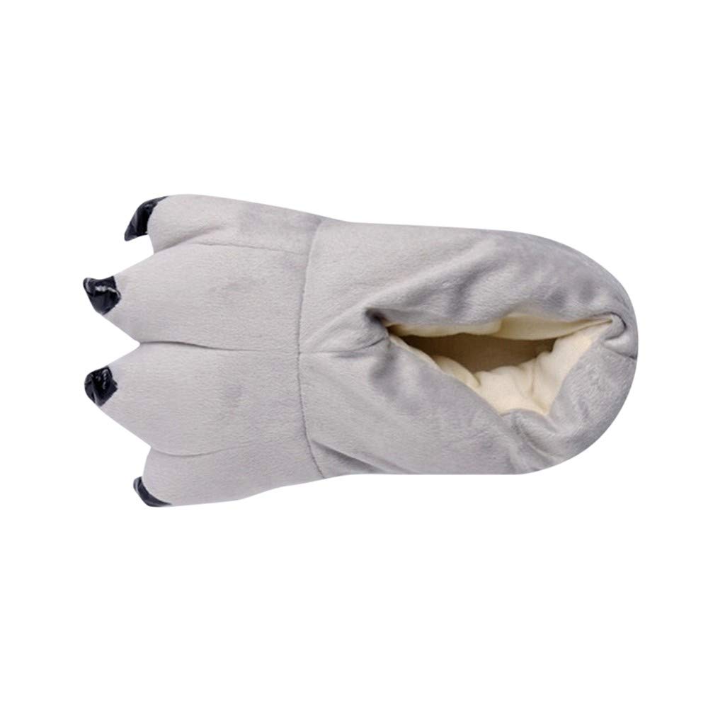 Funny Animal Slippers for Men & Women - Soft Plush Indoor House Shoes - Size 12.5 - Cozy Home & Lounge Wear for Winter Comfort