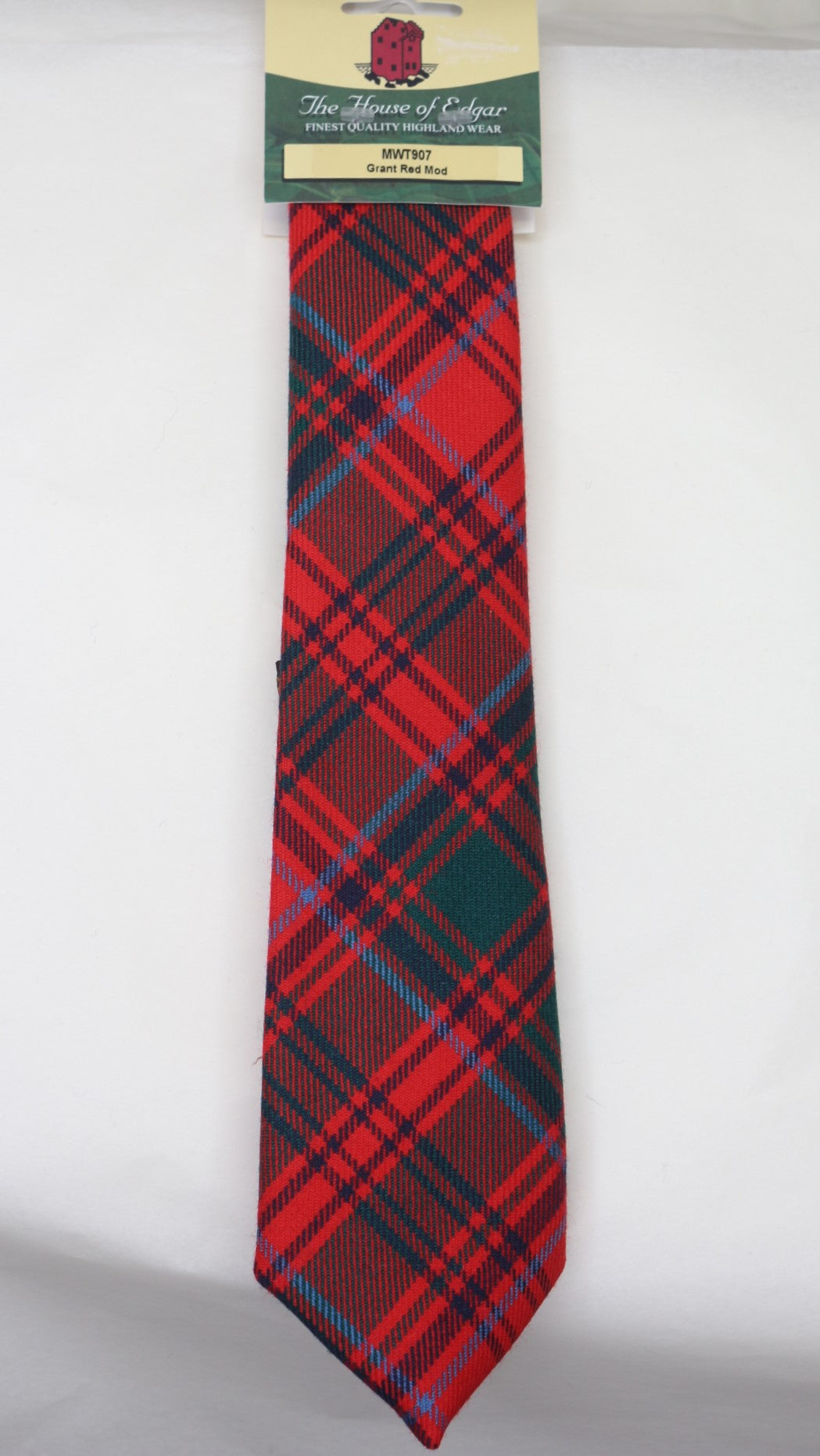 Modern Red Tartan Tie for Men - Classic Plaid Necktie for Business, Weddings & Formal Occasions - Premium Silk Fashion Accessory