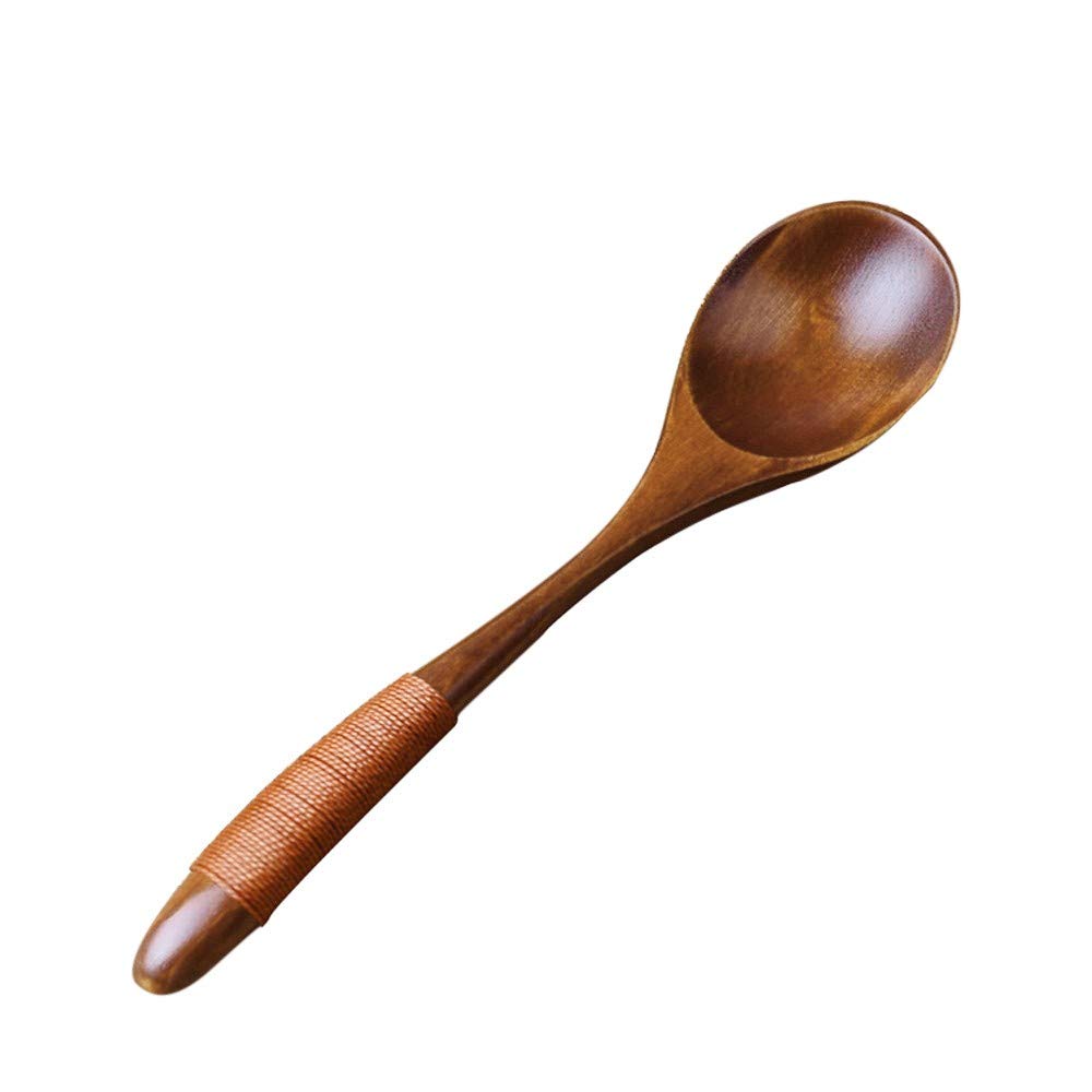 Bamboo Wooden Teaspoon for Cooking, Soup, and Catering - Eco-Friendly Kitchen Utensil Set, Brown One Size - Perfect for Dining, Bar, and Table Decor
