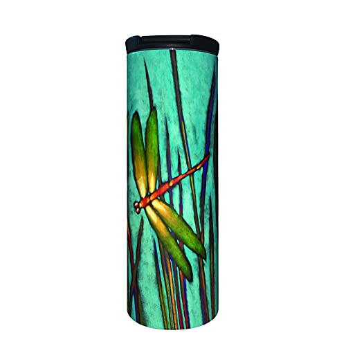Dragonfly 17 oz Tumbler with Lid, Stainless Steel, Vacuum Insulated with Slide Lock Lid, Leak Proof