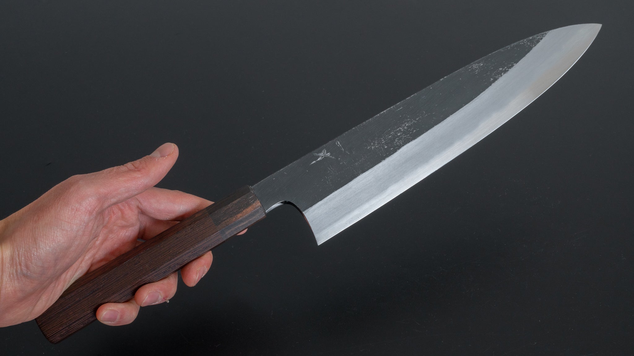 Hitohira Togashi White #2 Kurouchi Gyuto Japanese Chef Knife 240mm with Premium Tagayasan Handle - Perfect for Sushi, Meat Cutting & Professional Kitchen Use