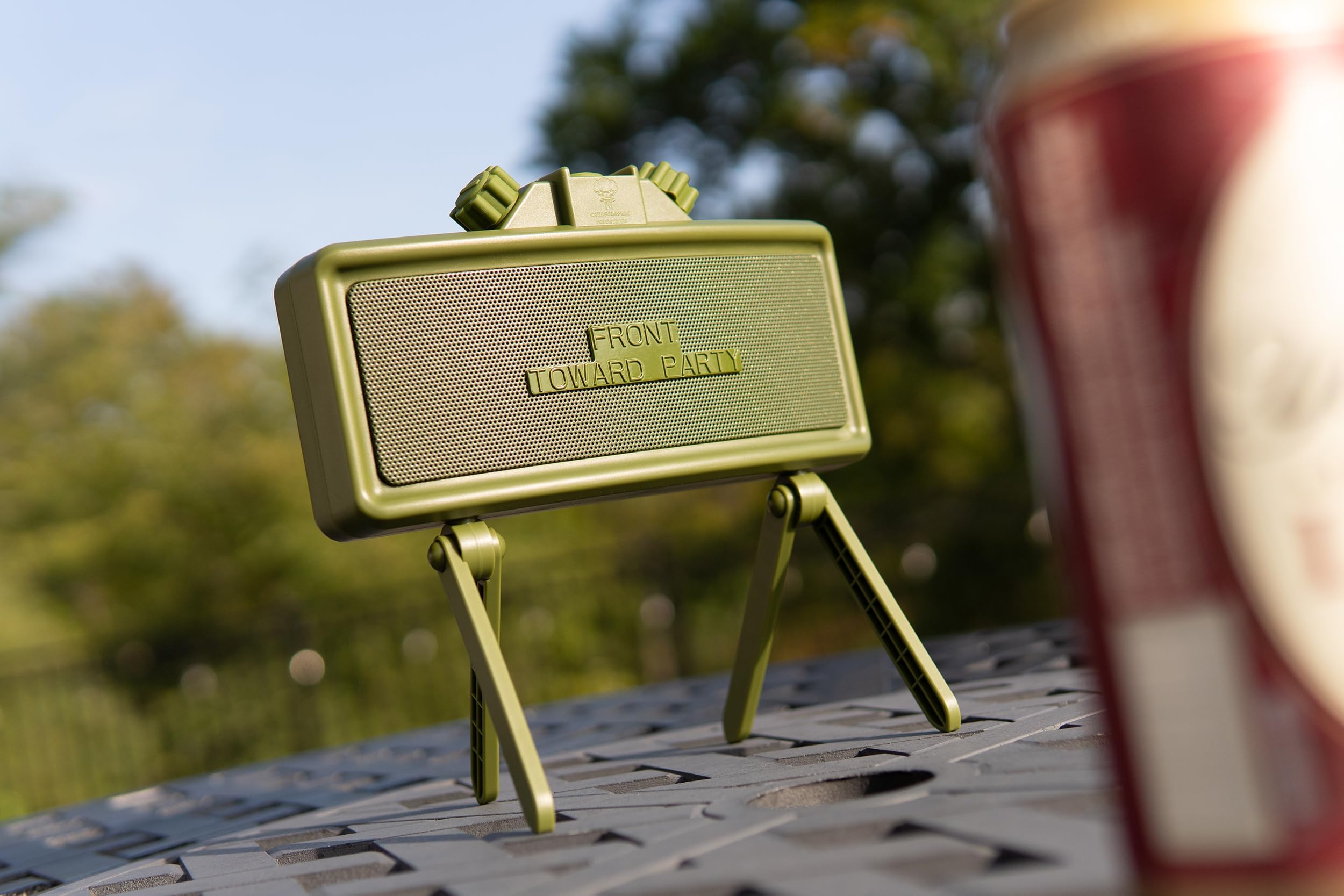 Premium Claymore Portable Bluetooth Speaker - Hi-Fi Stereo Sound, Loud & Clear Audio, Waterproof IPX7, Dustproof & Shockproof for Indoor/Outdoor Use - Perfect for Beach, Pool Parties, Camping, Hiking & Backyard Gatherings