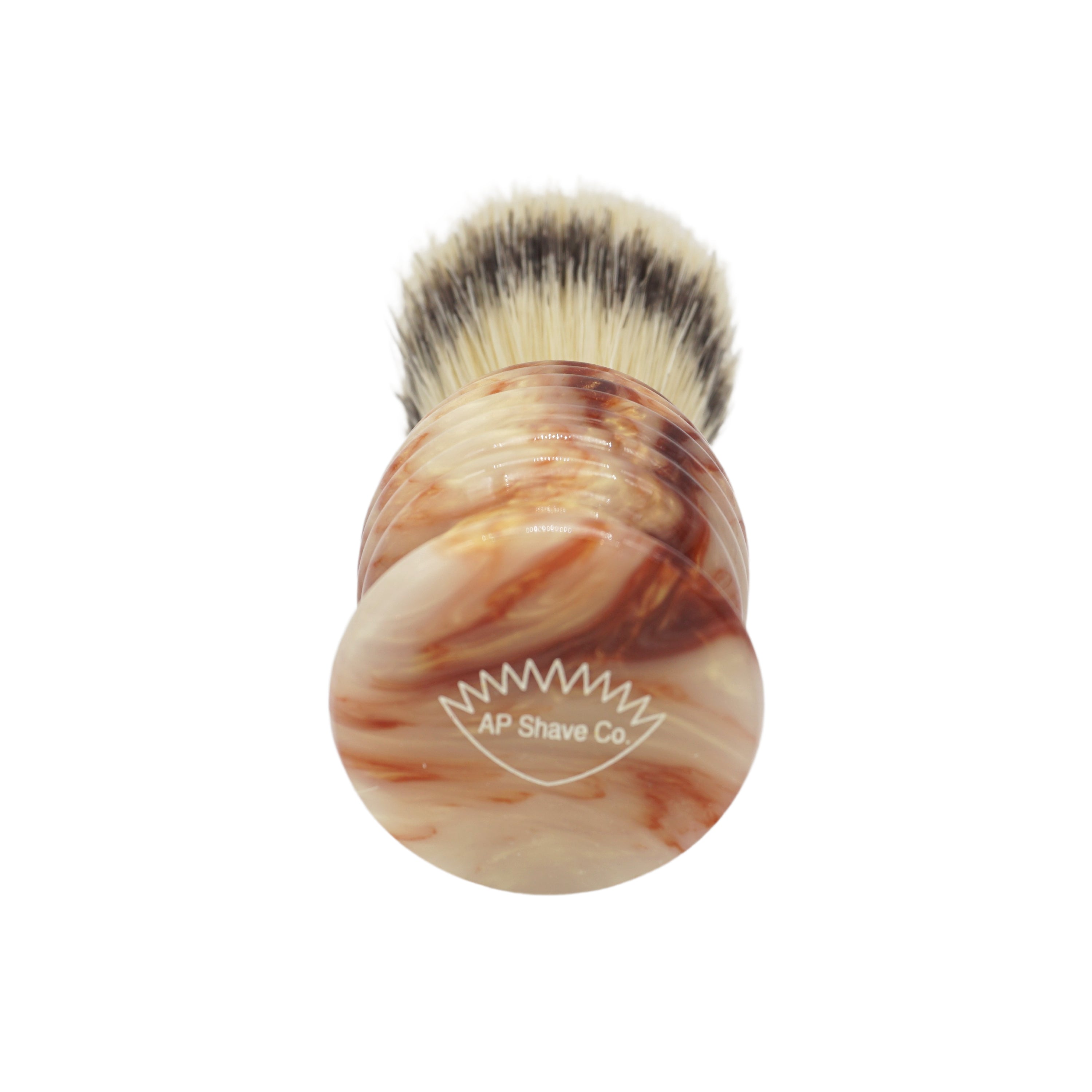 Premium 24mm Semogue Striped Boar Shaving Brush with AP Shave Co. Crushed Mud Resin Handle #84 - Handcrafted by Shavemac - Perfect for Wet Shaving and Grooming Rituals