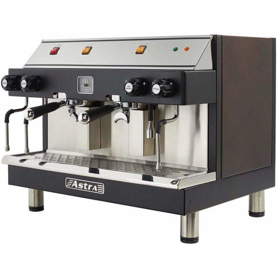 Astra MEGA II 2 Group Semi-Automatic Commercial Espresso Machine for Coffee Shops, Restaurants & Cafes - Professional Barista Equipment for High Volume Brewing
