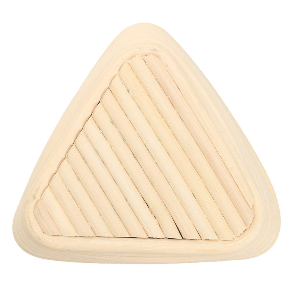 Hemoton 2-Piece Triangular Bread Proofing Basket Set - Handwoven Rattan Dough Rising Basket, Pastry Serving Basket for Sourdough, Yeast Bread Baking - Perfect for Artisan Bread Making, Farmhouse Kitchen Decor