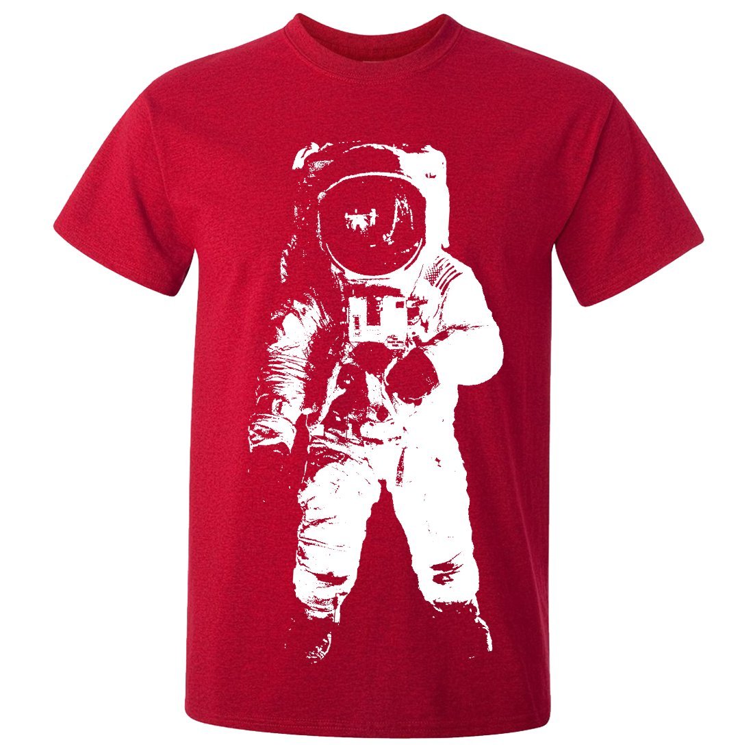 Space Astronaut Man on The Moon T-Shirt - Multiple Color Options - Casual Wear & Space-Themed Outfits