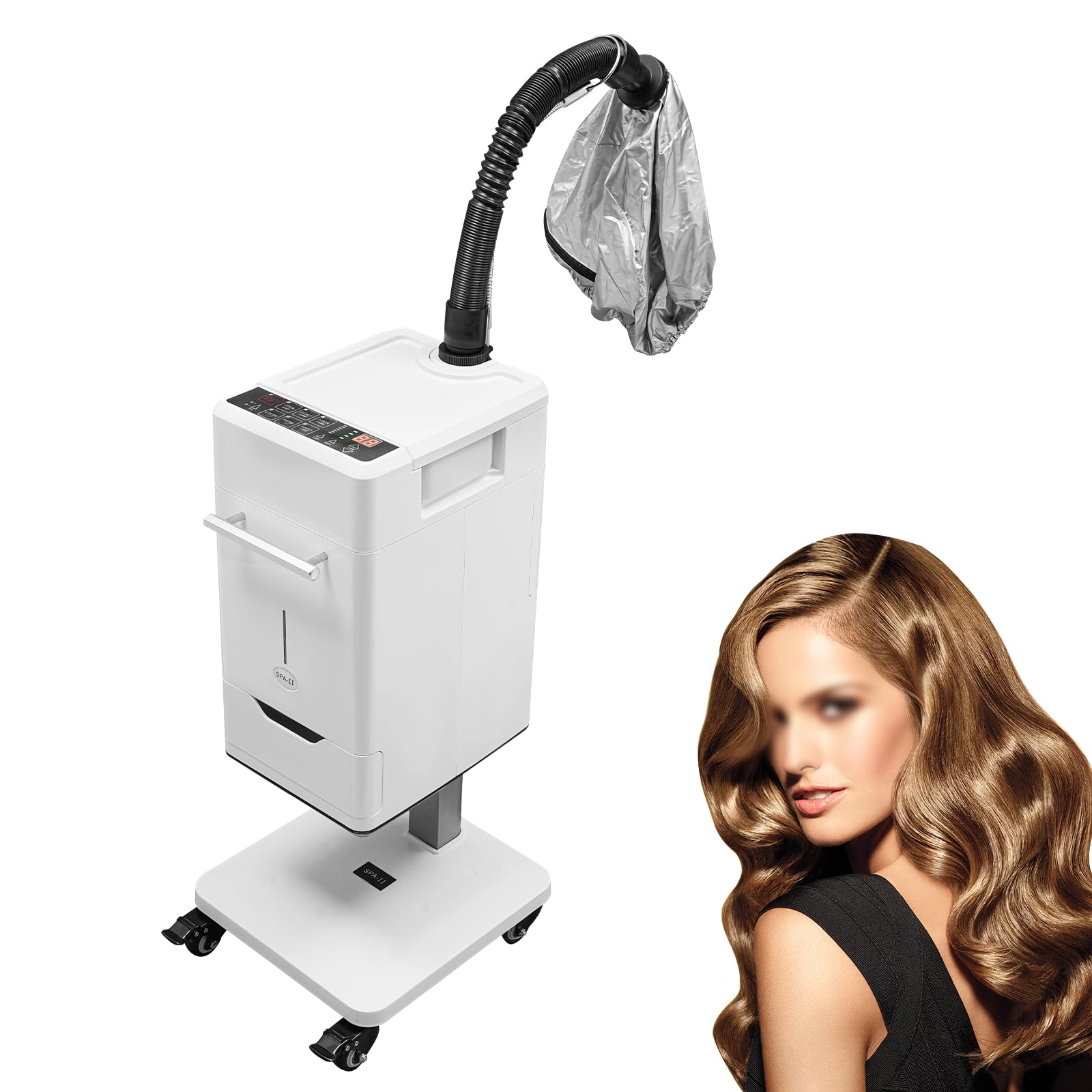 TFCFL 500W Vertical Nano Hair Steamer Machine - 110V Multifunctional Anion Hair Dye & Oil Treatment for Salon & Home Use | Professional Hair Care Equipment for Deep Conditioning, Coloring & Spa Treatments