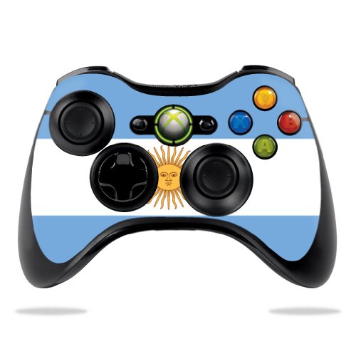 Argentina Flag Vinyl Skin Decal for Microsoft Xbox 360 Controller - Protective Wrap Sticker with Scratch Resistance | Perfect for Gaming, Collectors & Customization Enthusiasts
