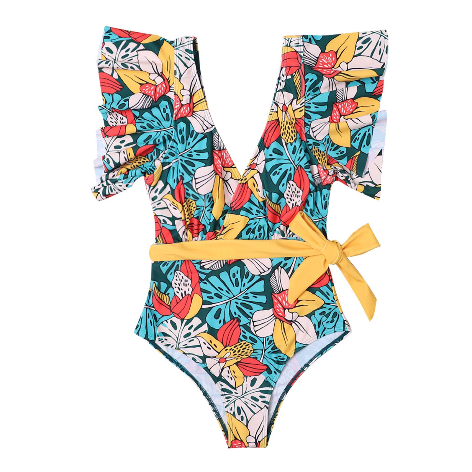 Sexy Ruffle Women's Swimsuit - Fashion Beach Swimwear for Summer Vacation