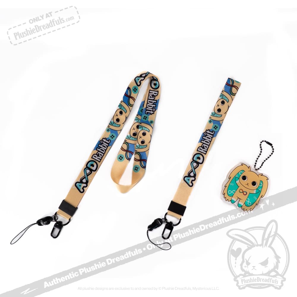 Plushie Dreadfuls Lanyard Strap - Soft & Durable Keychain Holder for ID Badges, Keys & Accessories | Perfect for Work, School & Conventions