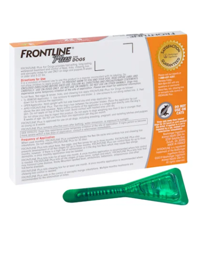 Frontline Plus Flea & Tick Treatment for Small Dogs Under 10kg - 6 Month Supply (2 Sizes) | Fast-Acting Protection for Indoor & Outdoor Pets