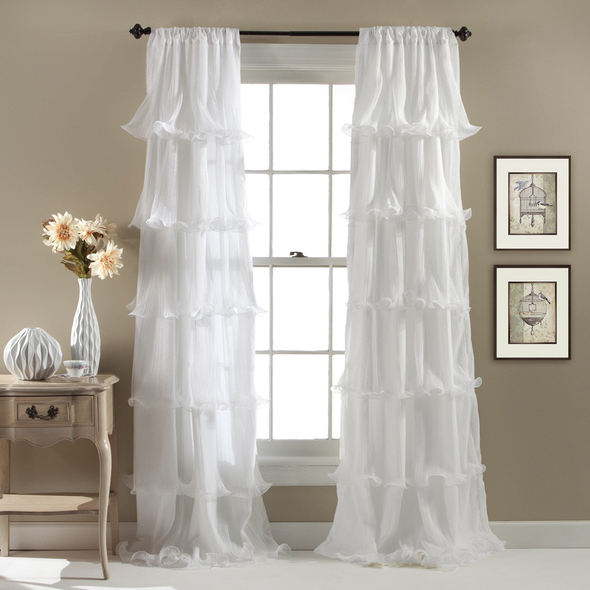 Stylish Nerina Window Curtains for Living Room & Bedroom - Blackout Thermal Insulated Drapes for Home Decor