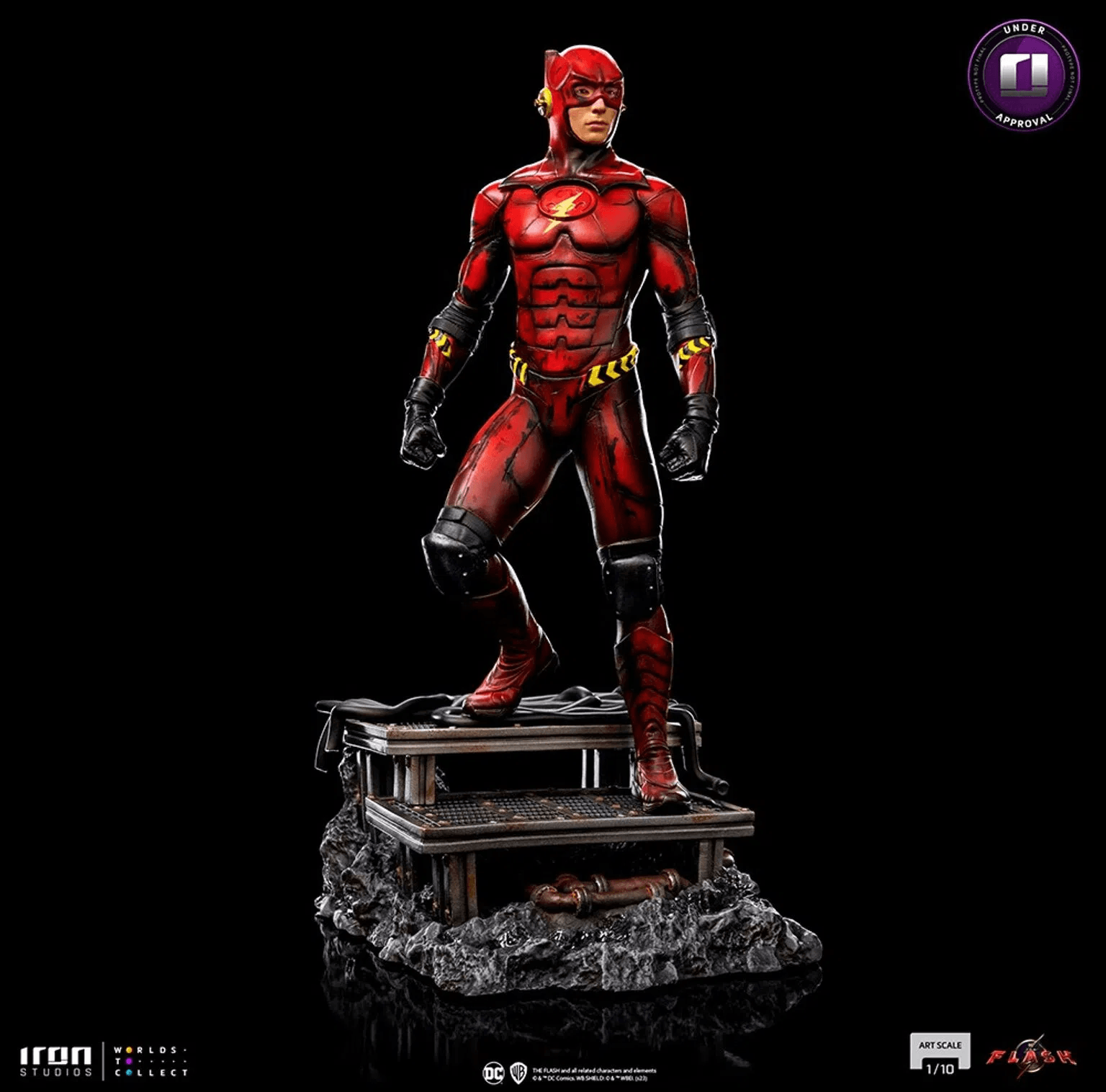 Iron Studios The Flash Movie Flash Alternate Version Art Scale 1/10 Statue - DC Comics Collectible Figure for Display & Home Decor