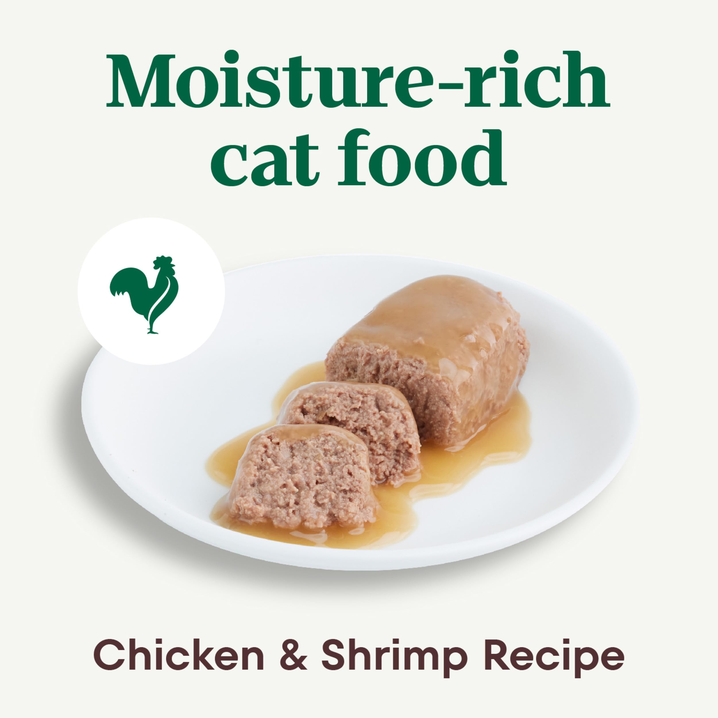 Nutro Perfect Portions Wet Cat Food Paté - Chicken & Shrimp Recipe, 2.64 oz Twin-Pack Trays (24 Count) - Grain Free, High Protein Cat Food for Adult Cats - Perfect for Mealtime, Travel & Senior Cats with Sensitive Stomachs