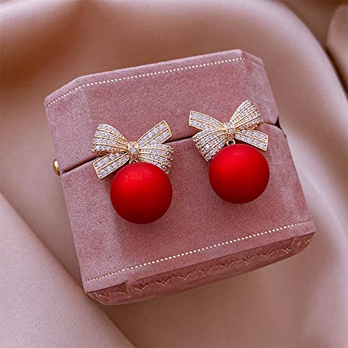 9 Pairs Christmas Dangle Stud Earrings Set - Holiday Tree Jingle Bell Snowflake Earrings for Women - Perfect for Xmas Parties, Gift Giving & Festive Celebrations