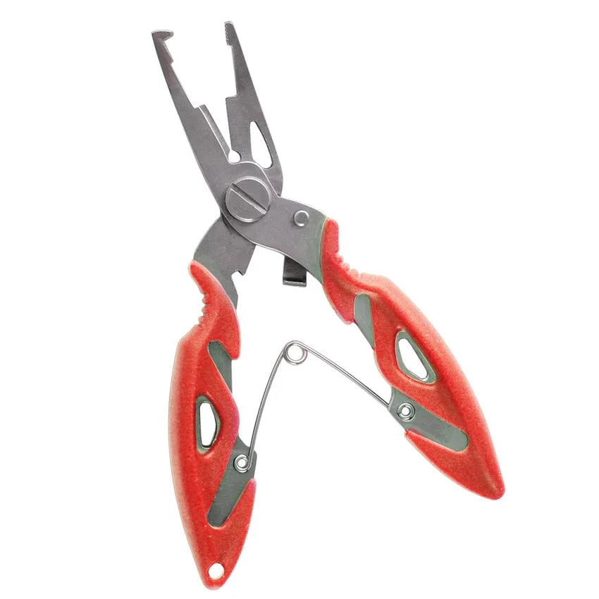 Premium Multifunction Fishing Pliers with Scissors & Braid Cutter - Stainless Steel Fishing Tool for Saltwater & Freshwater Anglers - Perfect for Cutting Lines, Removing Hooks & Tackle Maintenance