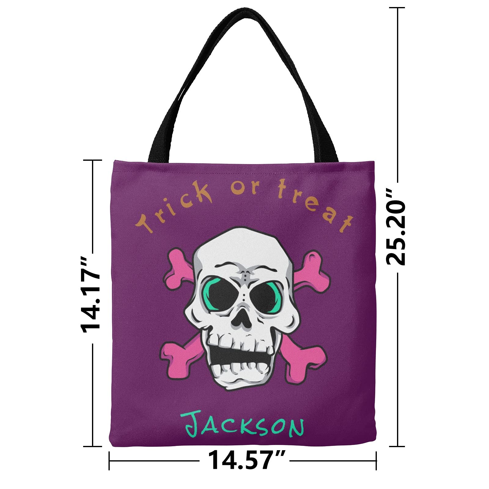 Personalized Custom Tote Bags with Name - Halloween Shopping Bags & Unique Gift Ideas for Women - Perfect for Grocery Shopping, Beach Trips & Everyday Use