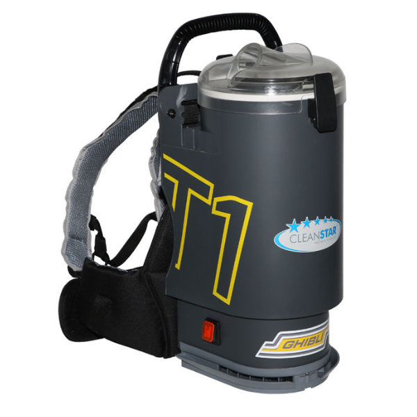Ghibli T1 Backpack V3 Commercial Vacuum Cleaner - Powerful Portable Cleaning for Offices, Hotels & Industrial Spaces
