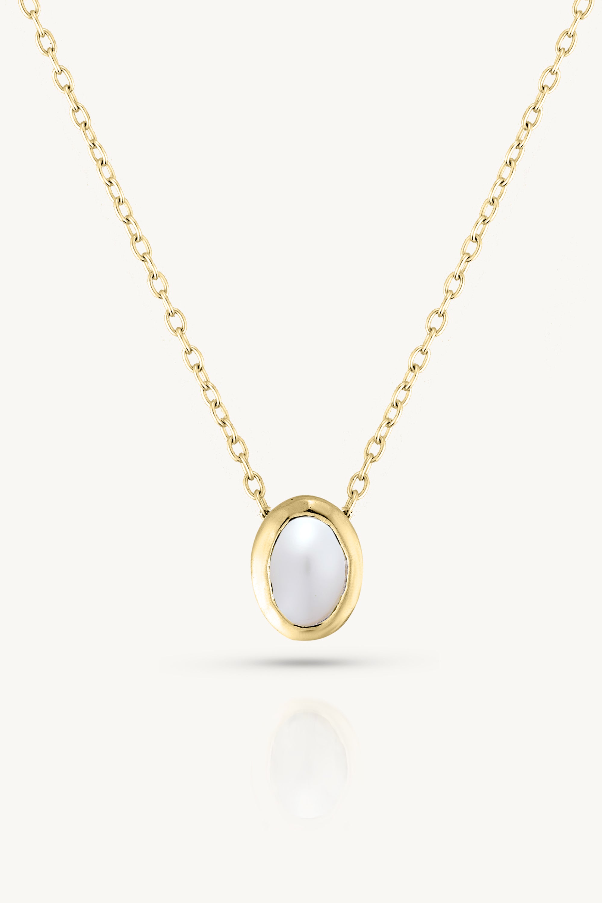 June Birthstone Necklace - 14K Gold Oval Pendant for Women, Perfect Gift for June Birthdays, Anniversaries & Special Occasions