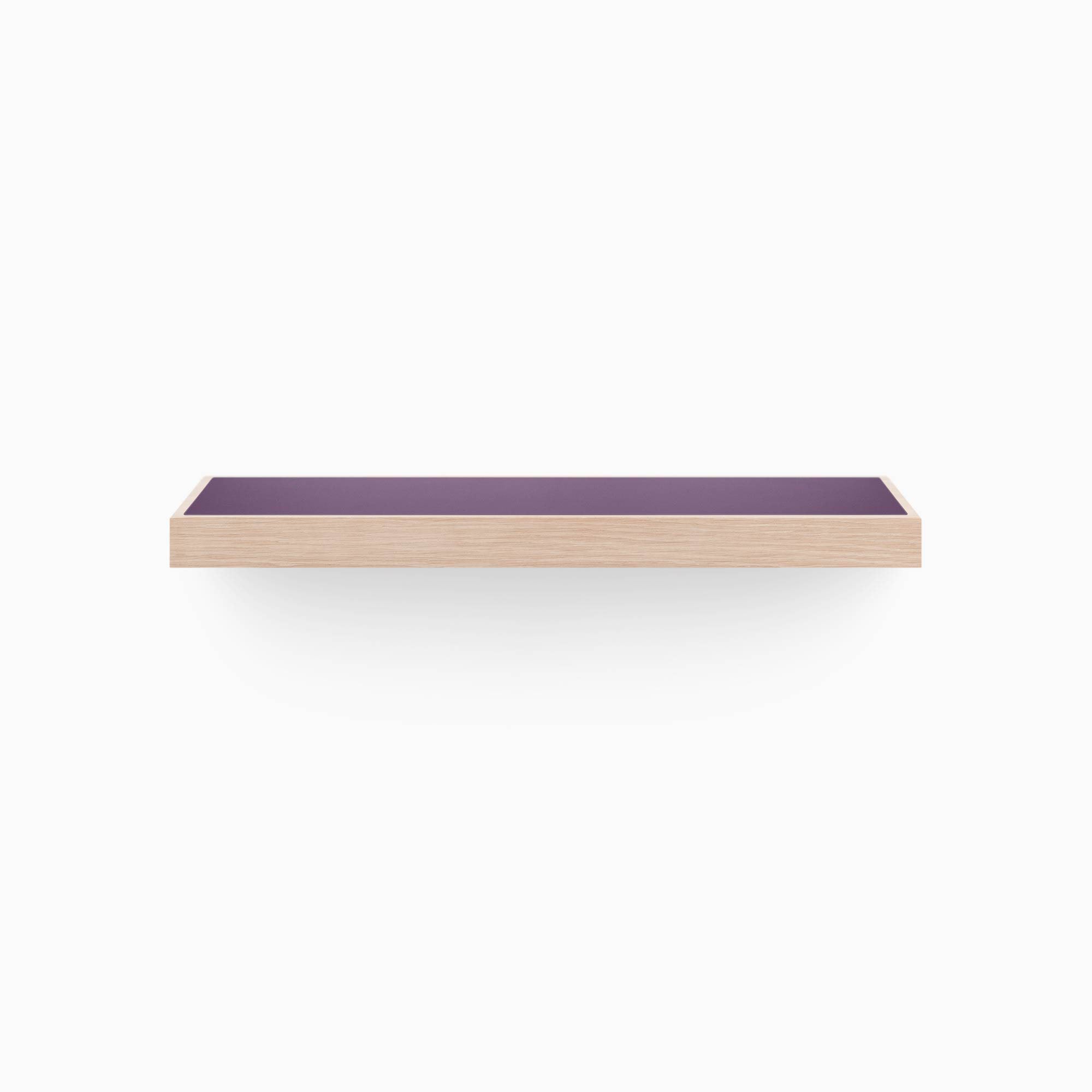 Aksel Floating Shelf - Glazed White Oak Wood Wall Shelf for Living Room, Bathroom & Kitchen Storage | Modern Home Decor & Organizer