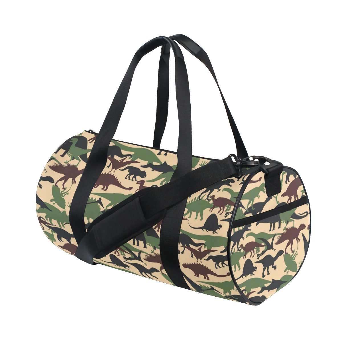Dinosaur Camouflage Gym Bag for Men & Women - Sports & Travel Duffle