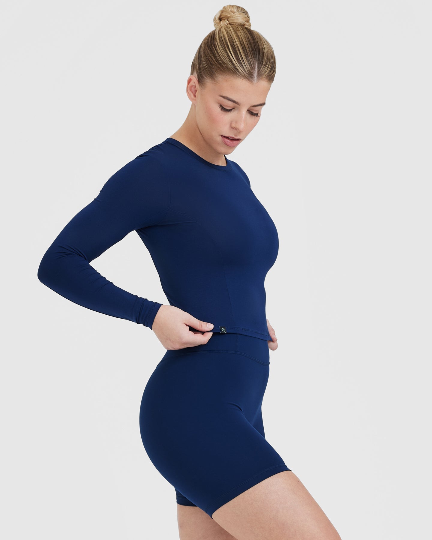 Mellow™ Soft Mid Long Sleeve Women's T-Shirt in Midnight Black | Comfortable Casual Top for Everyday Wear, Work & Date Nights