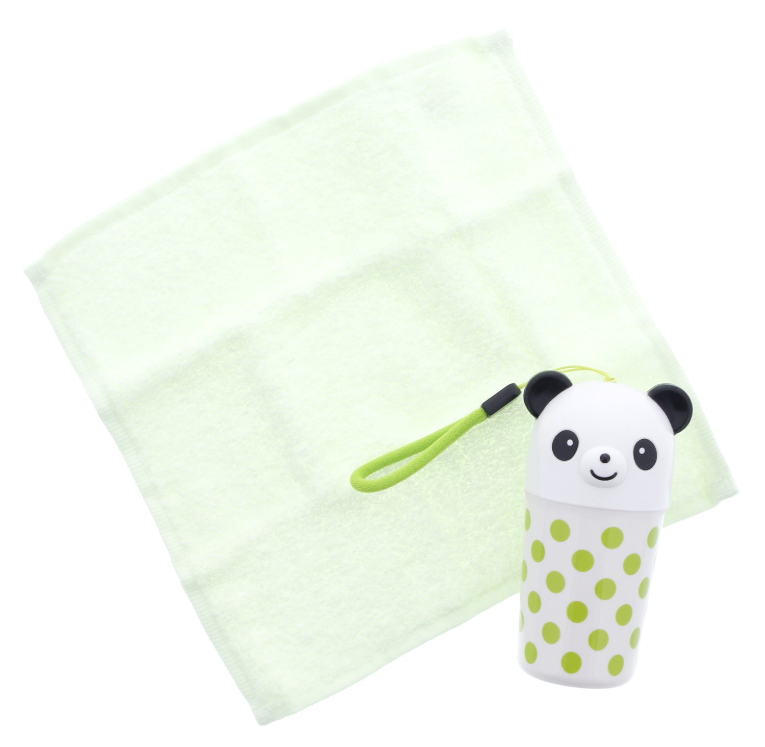 Polka Dot Panda Towel Set - Soft & Absorbent Bath Towels, Hand Towels & Washcloths (Japan Import) - Perfect for Bathroom, Spa & Home Decor