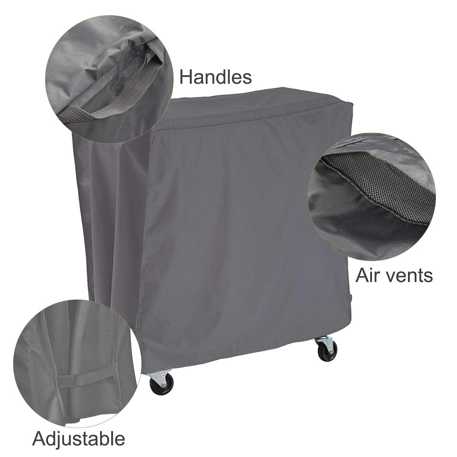 AKEfit Waterproof Patio Cooler Cart Cover for 65-80 Quart Rolling Ice Chests – Perfect for Outdoor Parties, Beach Trips, and Tailgating
