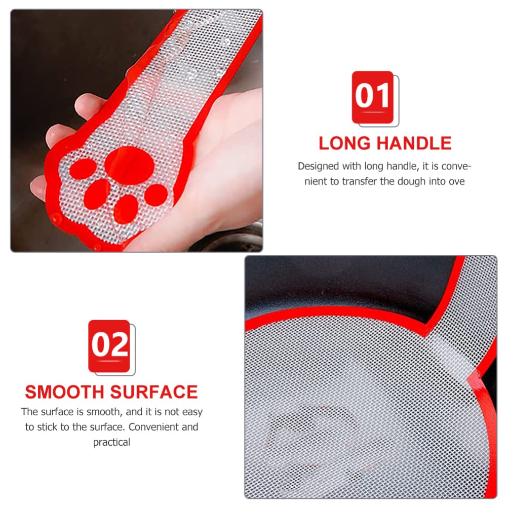 Premium Silicone Baking Mat with Long Handle - Non-Stick Dough Rolling Mat for Bread, Cake & Pastry - Professional Grade Baking Tool for Home & Commercial Use - Perfect for Bread Extraction, Dough Rolling & Pastry Making