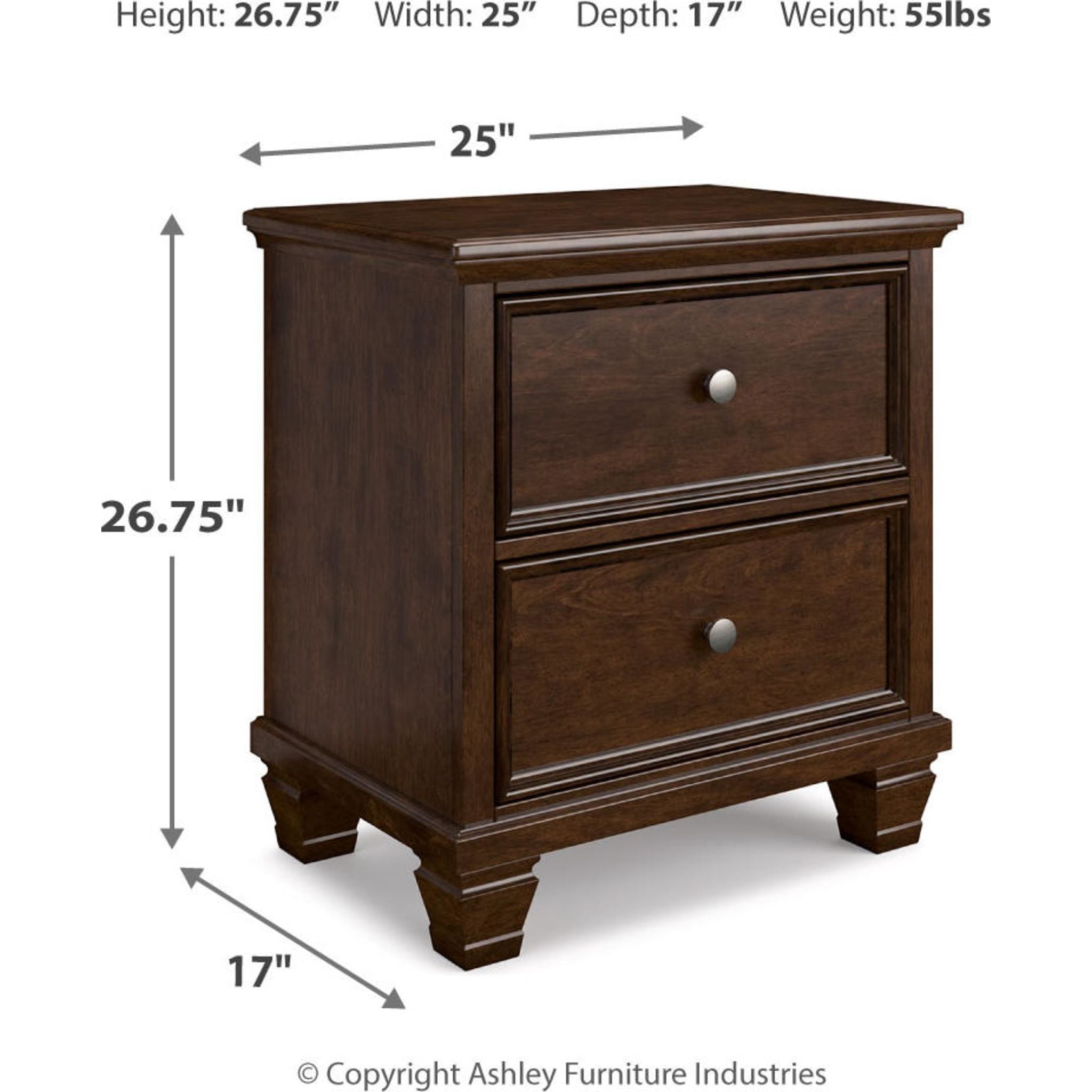 Danabrin 6-Piece Panel Bedroom Set in Rich Brown - Perfect for Master Bedrooms & Guest Rooms