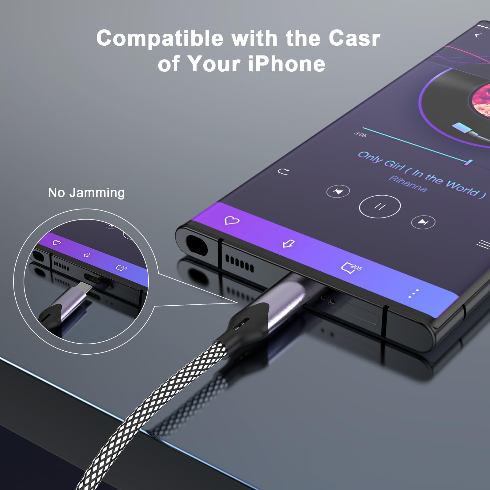 MFi Certified USB-C to 3.5mm Aux Audio Cable [2 Pack, 4FT] - Compatible with iPhone 16/15/Pro/Plus, iPad Pro/Air/Mini - for Car Stereo, Home Speakers & Headphones - High Fidelity Sound for Commuting, Road Trips & Home Entertainment