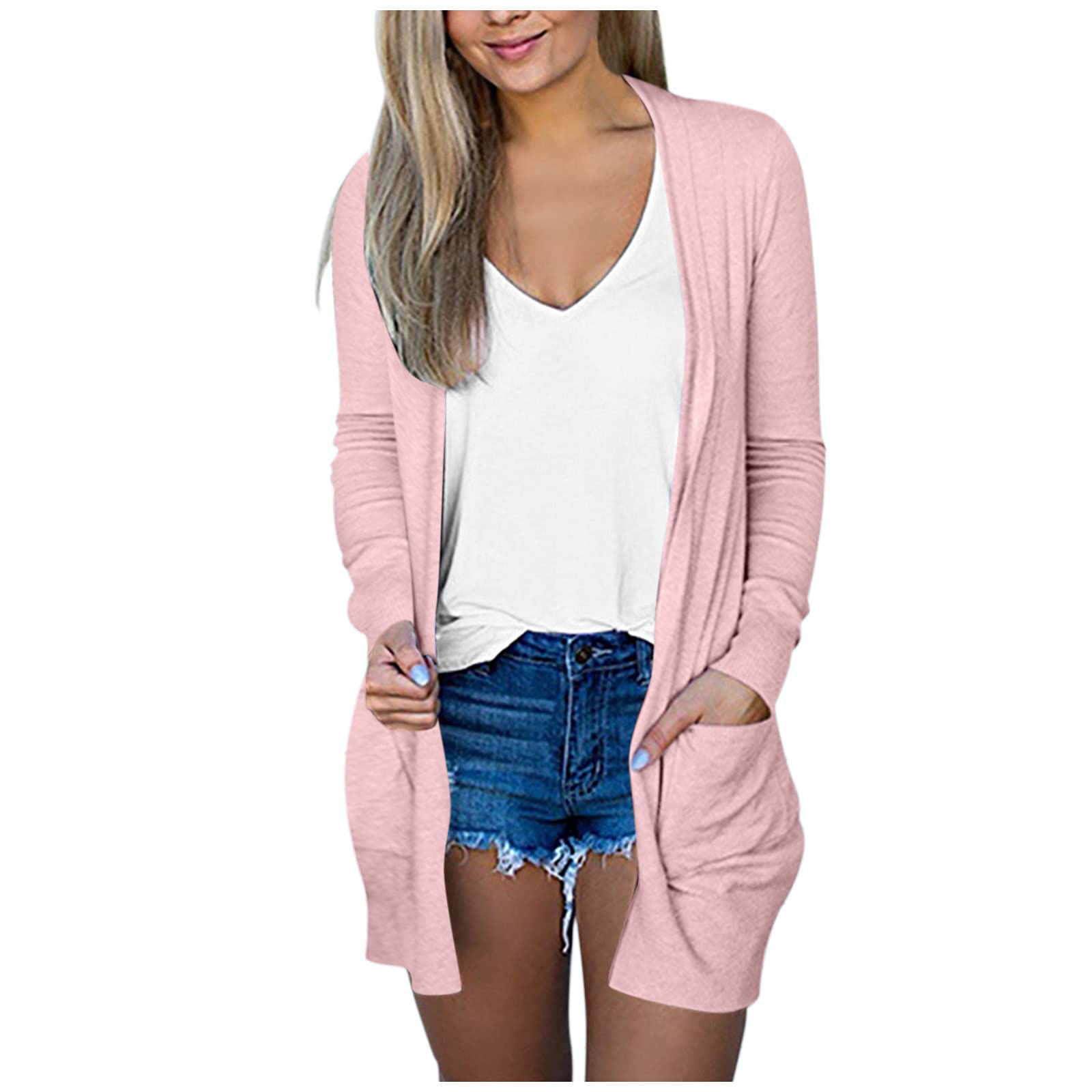 Women's Halloween Cardigan - Long Sleeve Open Front Chunky Knit Sweater | Cozy Loose Fit Fall Tops for Parties, Pumpkin Patch & Spooky Season Outfits