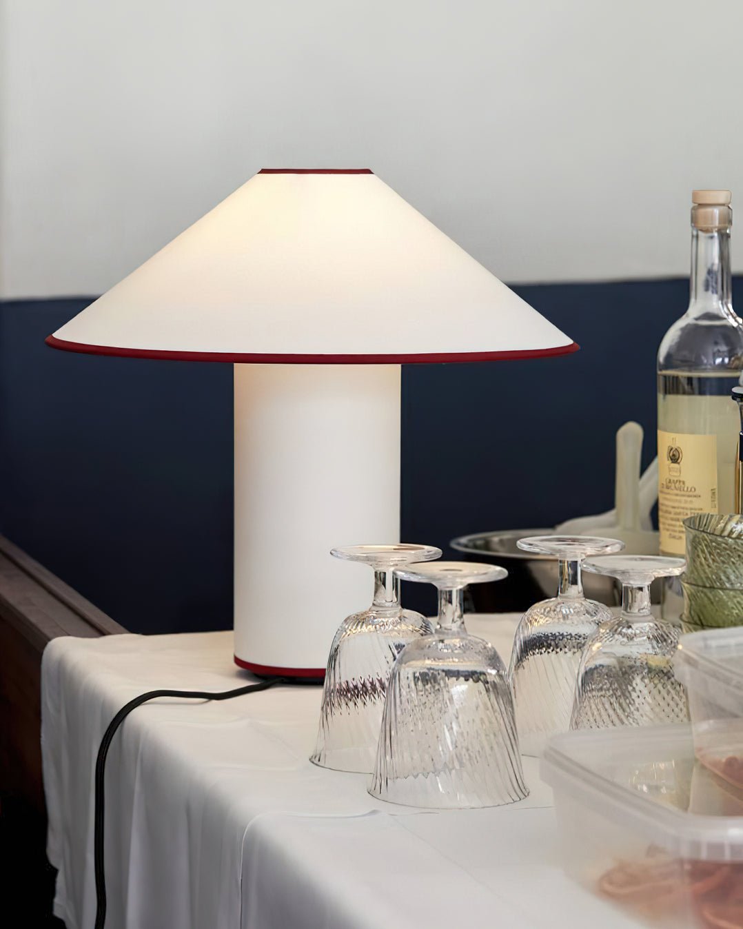 Colette Table Lamp - Modern LED Desk Lamp with Adjustable Brightness & USB Port for Home Office, Bedroom, and Study Room Lighting