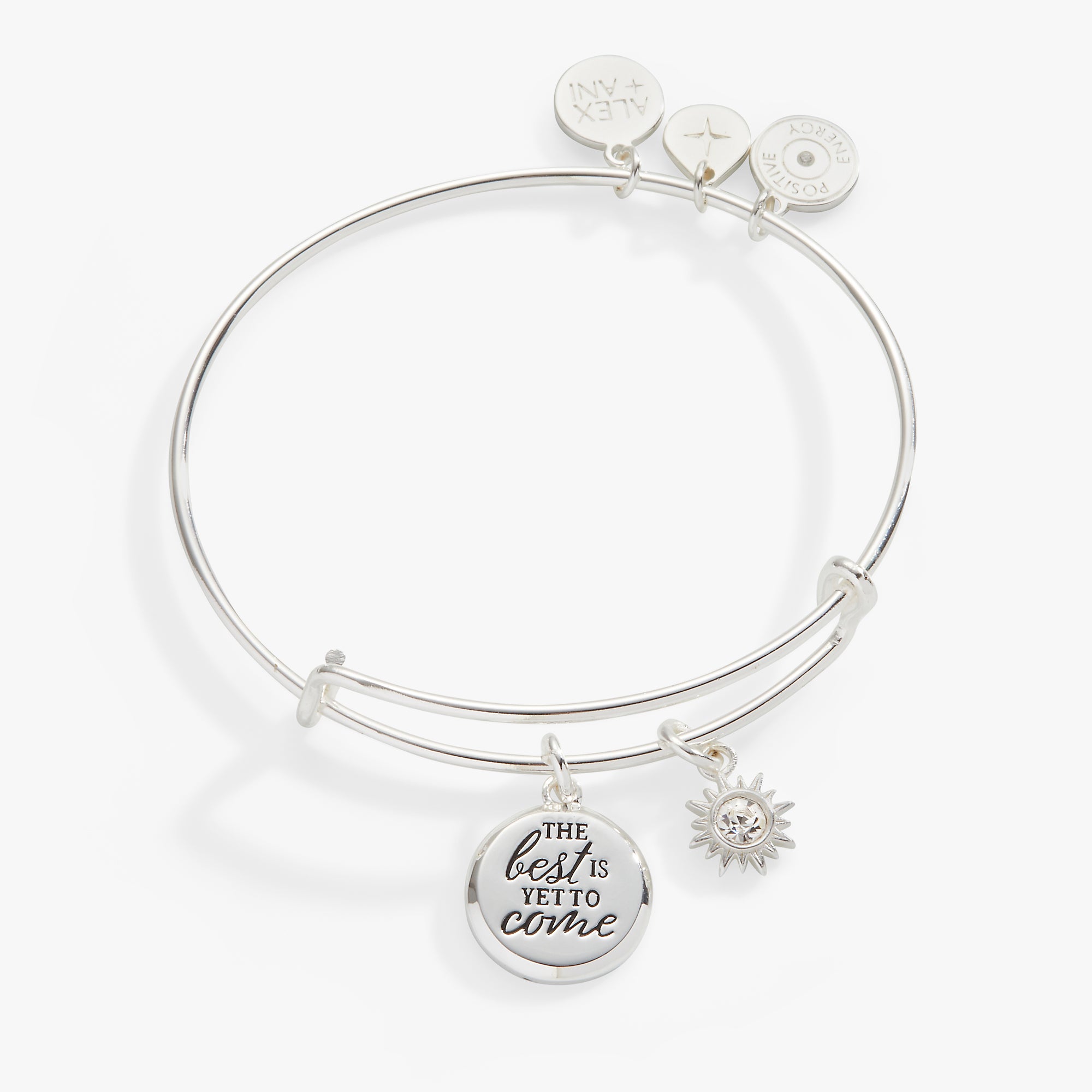 Stylish 'The Best Is Yet To Come' Duo Charm Bangle - Perfect for Gifts, Anniversaries & Everyday Wear