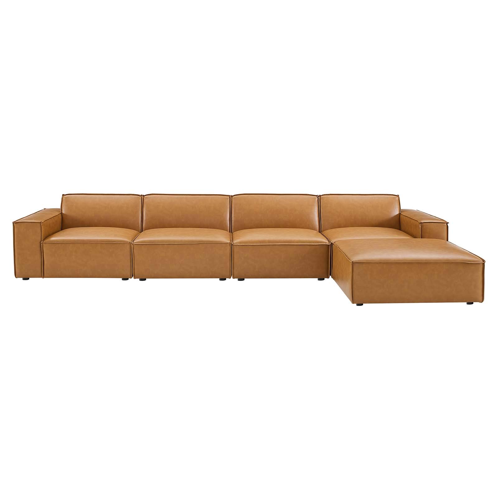 Modway Restore Vegan Leather Sectional Sofa - 82
