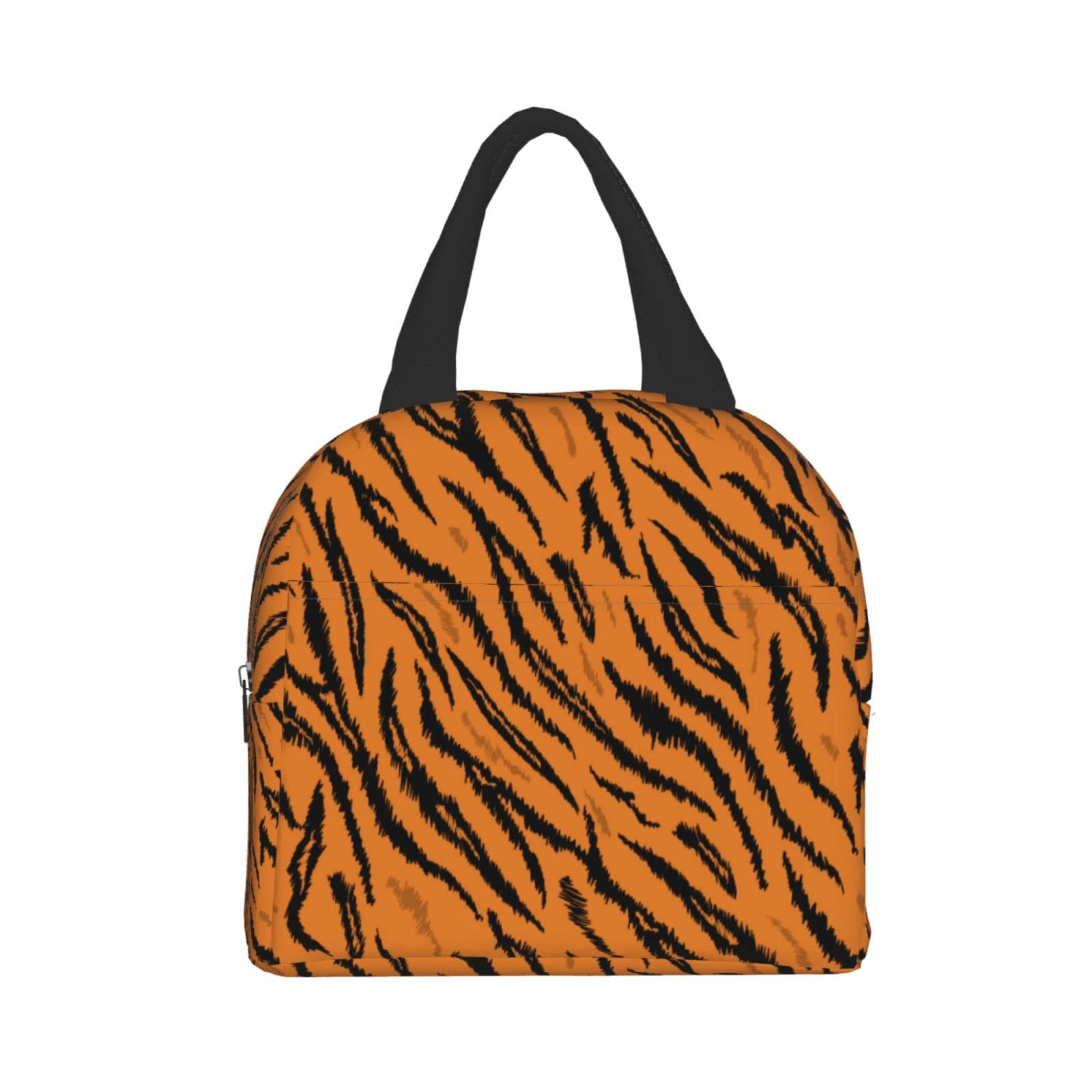 Insulated Lunch Box with Classic Tiger Print - Reusable & Portable Meal Container for Men & Women - Perfect for Work, Travel, Picnic & Outdoor Activities