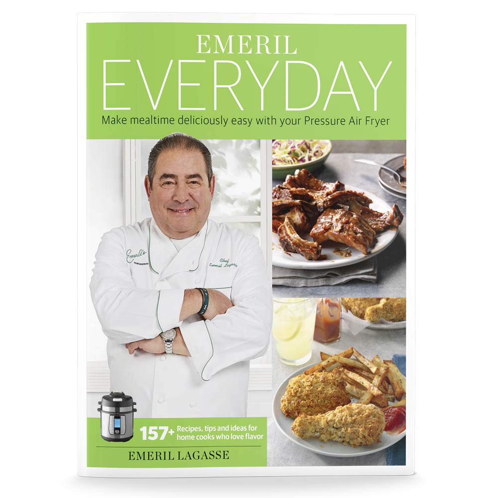 Emeril Lagasse Pressure Cooker & Air Fryer Cookbook - 157+ Quick Easy Recipes for Air Frying, Slow Cooking & Pressure Cooking | Emeril Everyday Collection | Perfect for Busy Families & Meal Prep