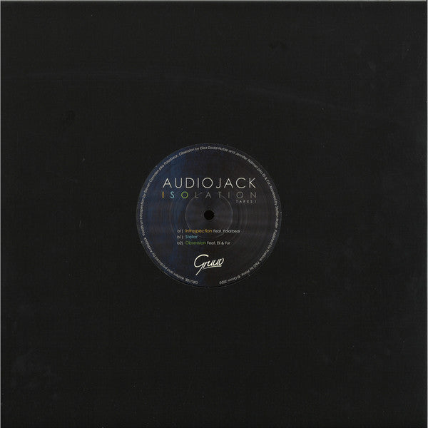 Audiojack – Isolation Tapes 1 Gruuv – GRU108 Vinyl Record | Electronic Dance Music for DJs & Home Listening | Perfect for Clubs, Parties & Music Collections