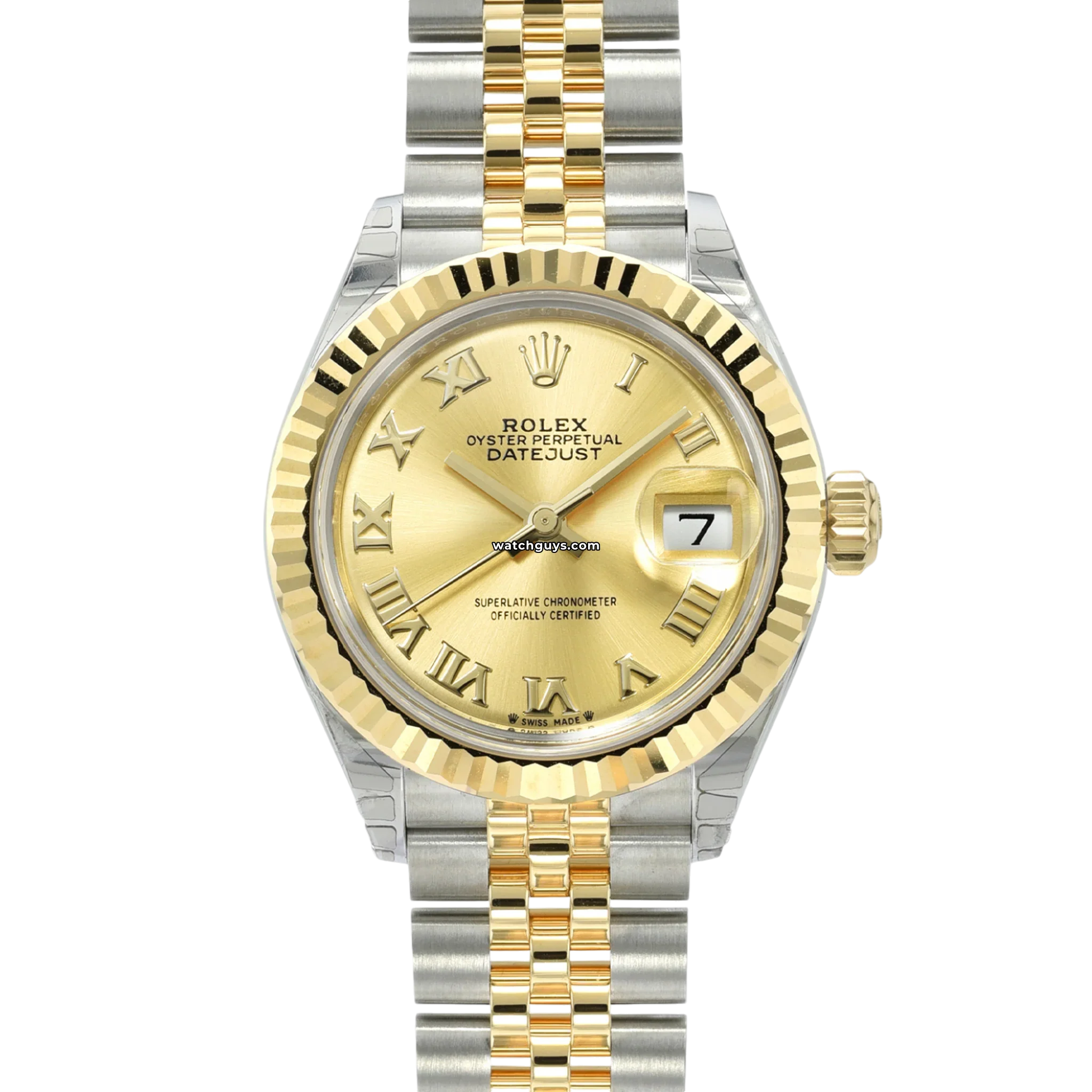 Rolex Datejust 279173 36mm Stainless Steel & Gold Watch with Champagne Dial & Roman Numerals - Perfect for Business Meetings, Weddings & Luxury Gifts