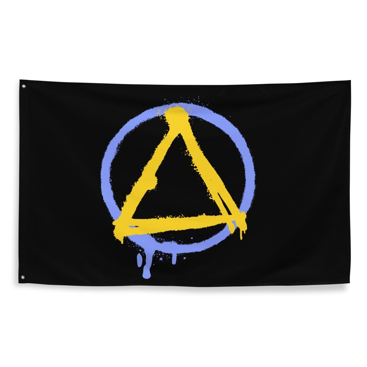 Graffiti Sobriety Symbol Wall Flag - Urban Decor for Home, Bedroom & Office - Perfect for Recovery Support & Street Art Lovers